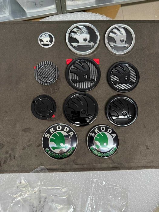 Emblema embleme skoda 80mm 90mm