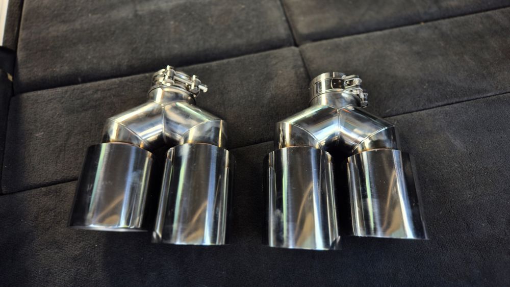 Насадки выхлопа одинарные, раздвоенные