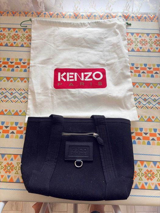 Сумка Kenzo Paris canvas tote black