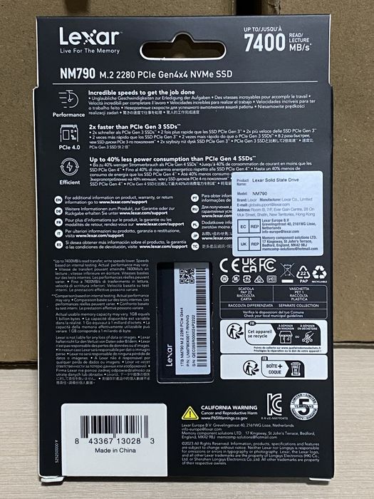 Lexar NM790 1tb ssd M.2 Nvme