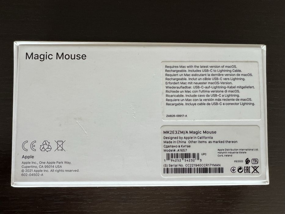 Cutie Apple Magic Mouse 2 A1657 White