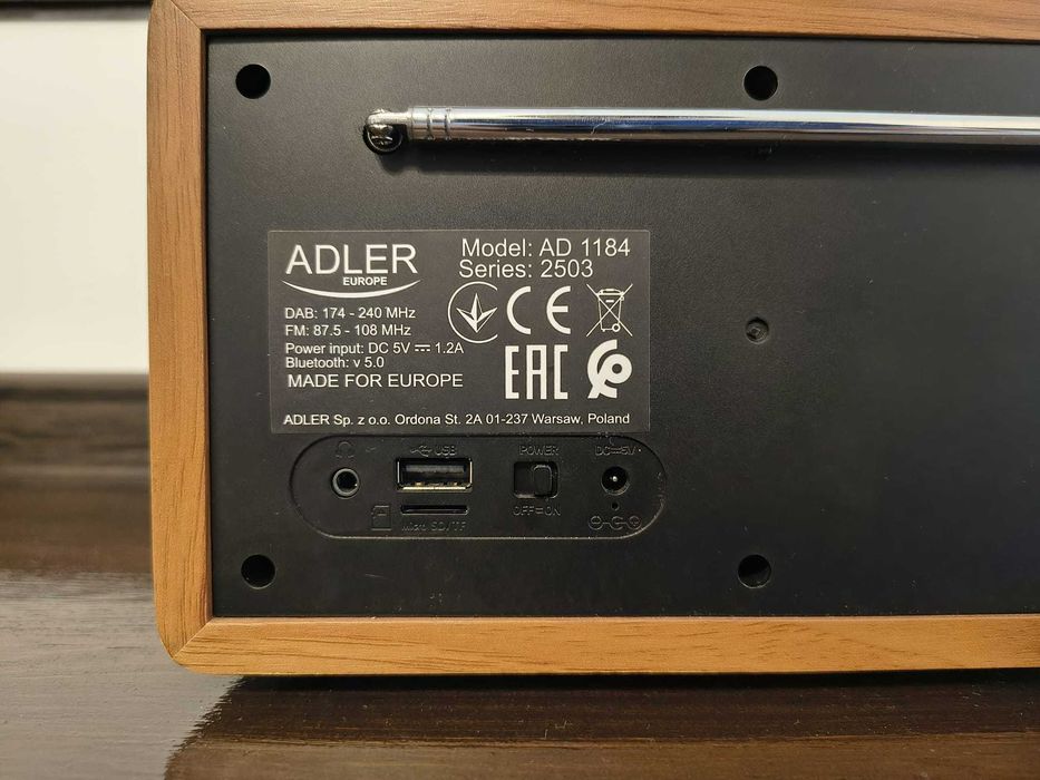 Aparat de radio Adler AD1184