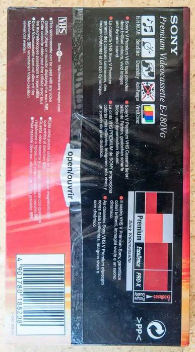 Casete video VHS noi și sigilate, STANDARD, EXTRA si PROFESIONALE