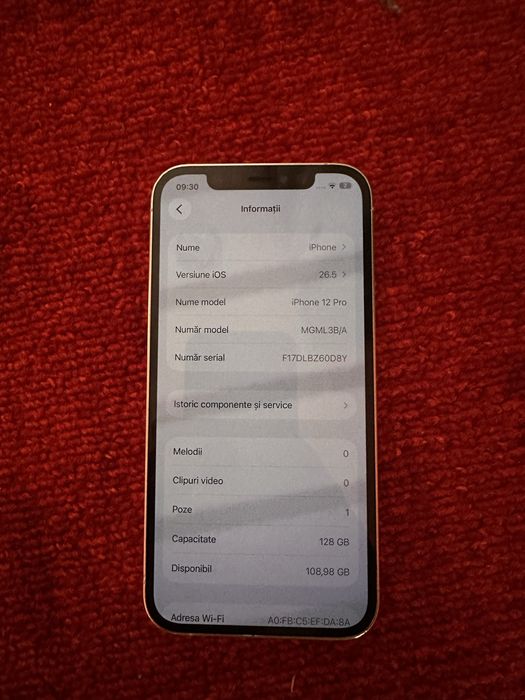 Vand iphone 12 Pro