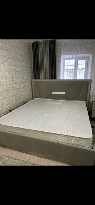 Продается двухспальная кровать размер 180*200 с ортопед матрасом