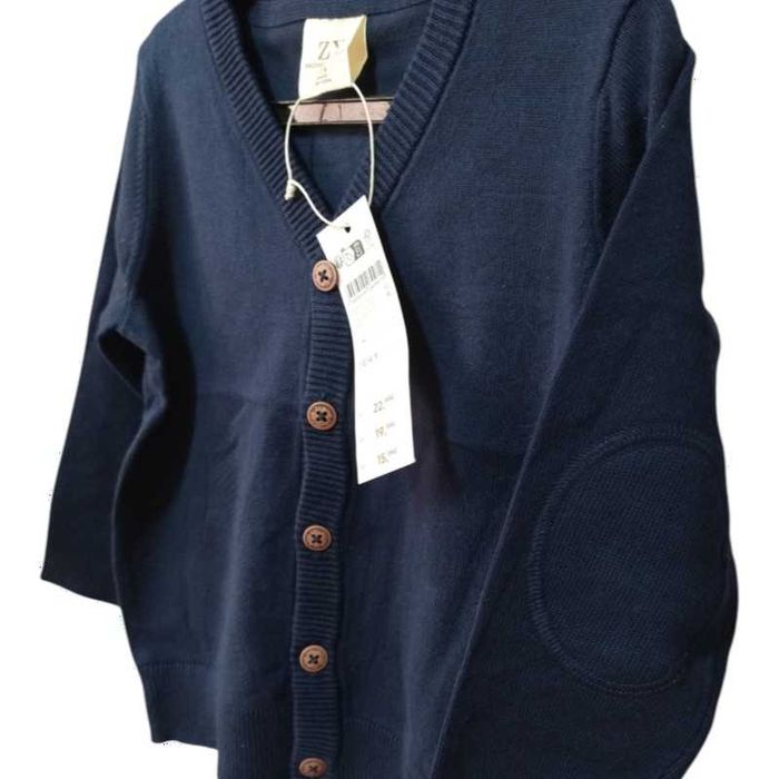 Cardigan tricotat bleumarin