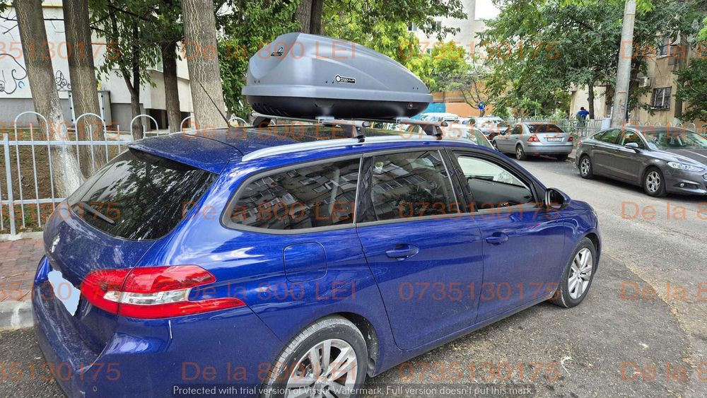 Cutie portbagaj Modula Travel Easy gri 460 litri 196 x 73 x 51 cm / 370litri 140 x 73 x 50 cm