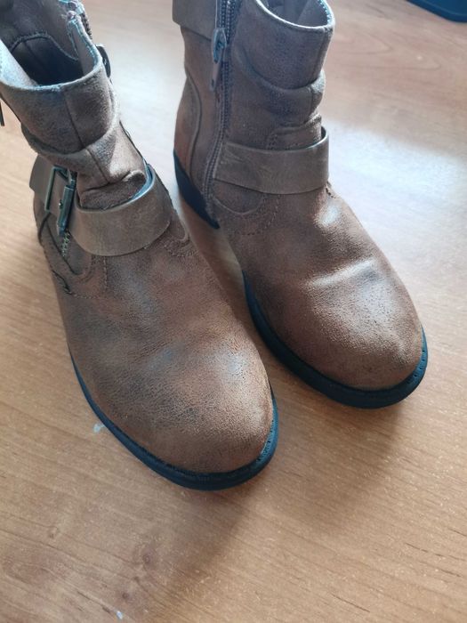 Сапоги на девочку, кожаные осень - весна, 31 размер