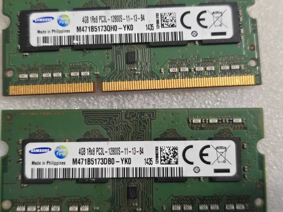 Kit memorie laptop Samsung 8GB (2 x 4GB) PC3-12800 DDR3 1600MHz 1.35V