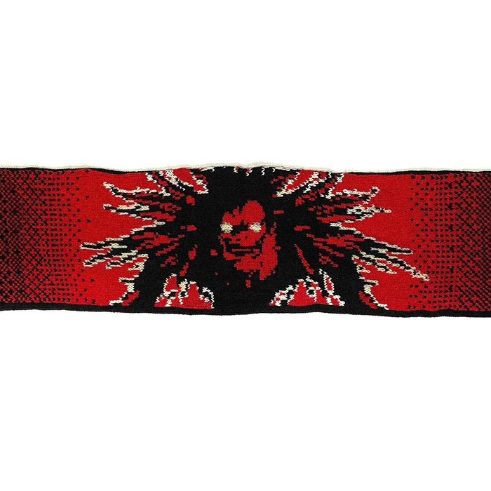 ШАРФ  вязаный с принтом "Deat(теплый)h note"