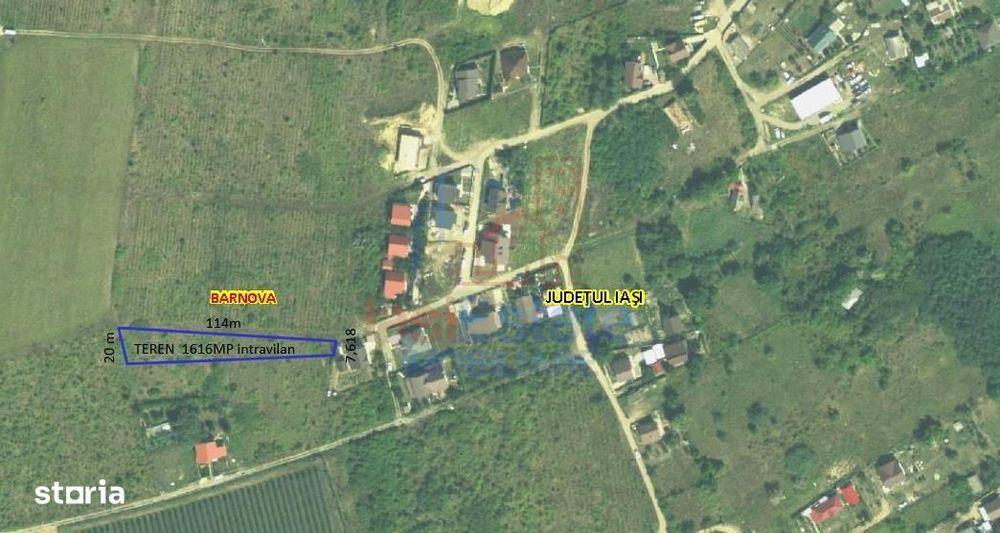 Ocazie! Visan TEREN 1616mp intravilan lot pt constructie casa