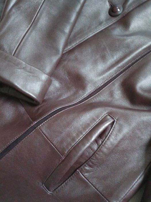 Дамско палто ЕСТЕСТВЕНА кожа и косъм НОВО турско