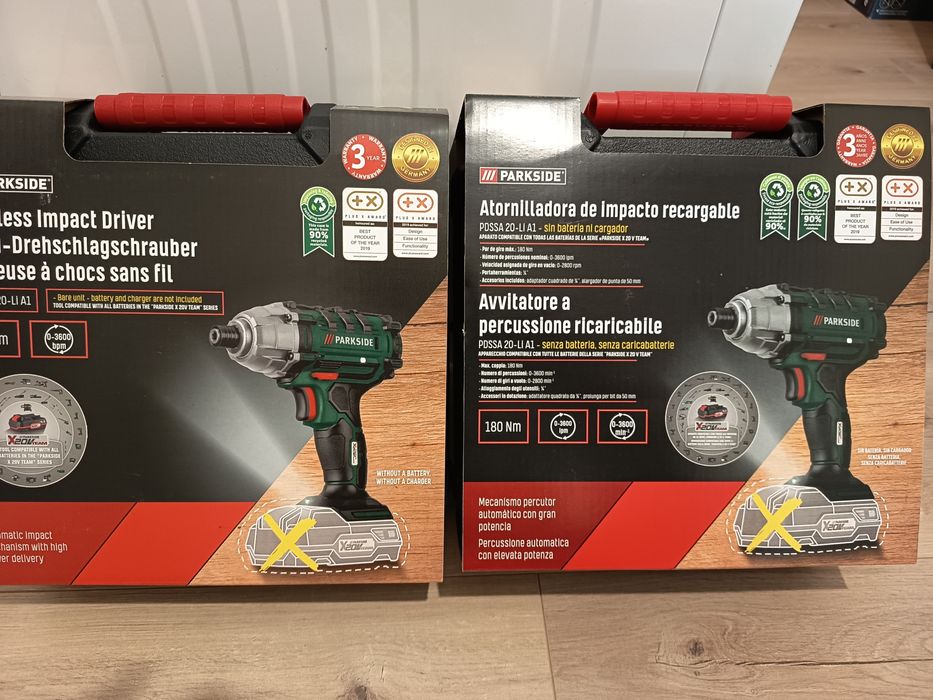 20V - 180Nm - Ударен винтоверт- импакт/Винтоверти Parkside/Парксайд