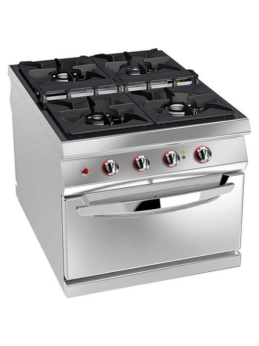 Angelo PO- Masina gatit centrala 4 Focuri si Cuptor dublu-Linia 1100