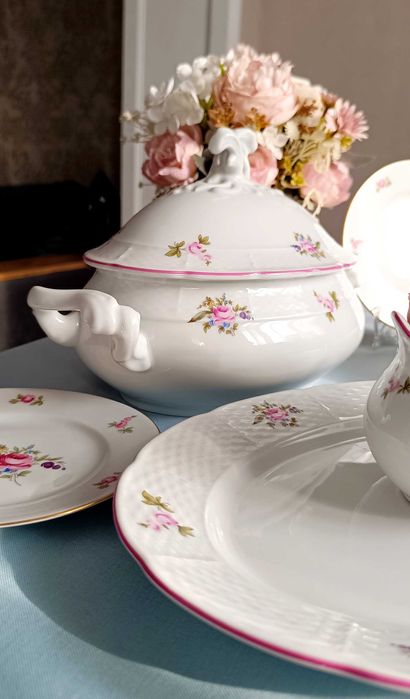 Набор антикварной столовой посуды Чехословакия