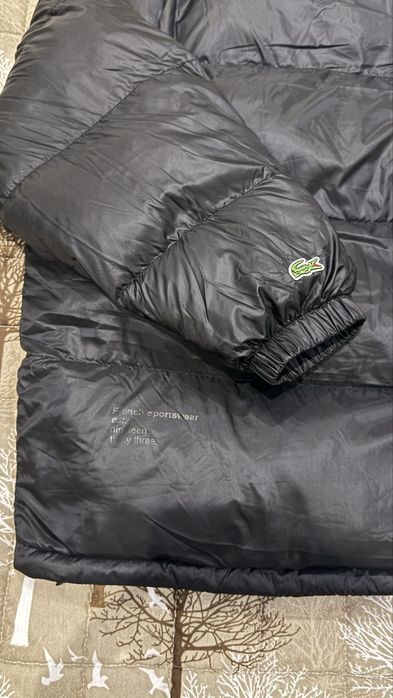 Черно водоотблъскващо яке Lacoste