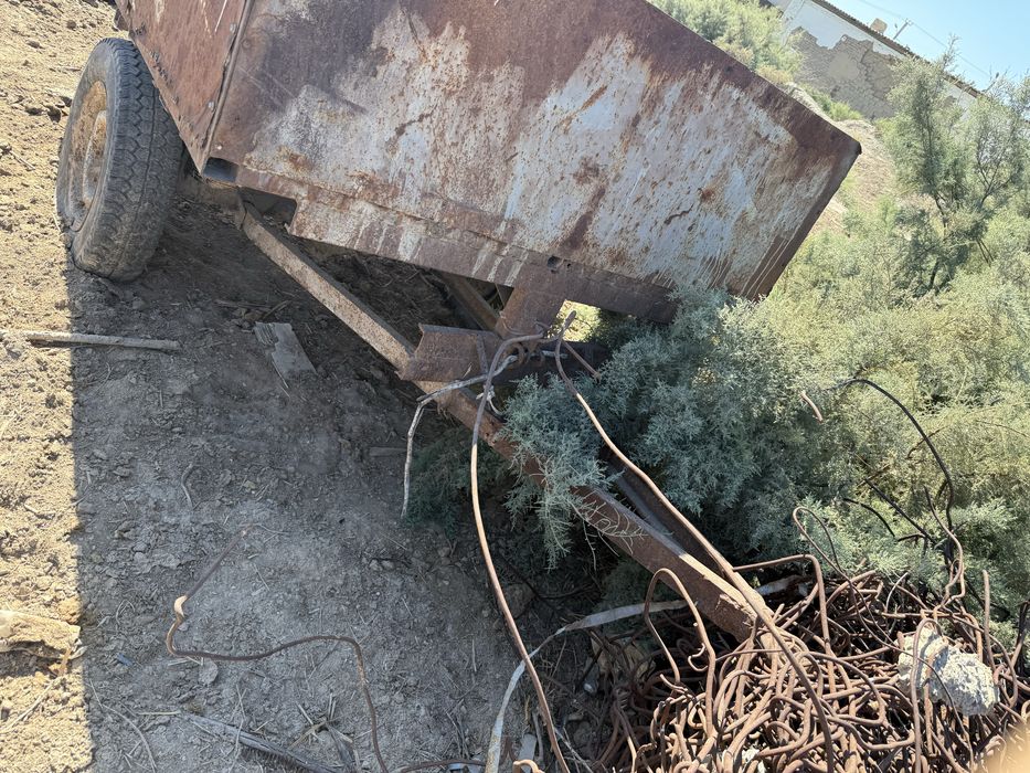 Мини трактор с прицепом