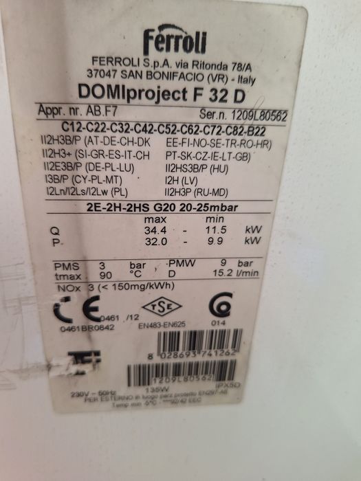 Placă electronică Ferroli Domiproject F32 D