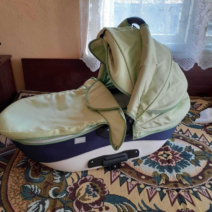 Бебешка количка Adbor Nemo 3 в 1 (зелена)