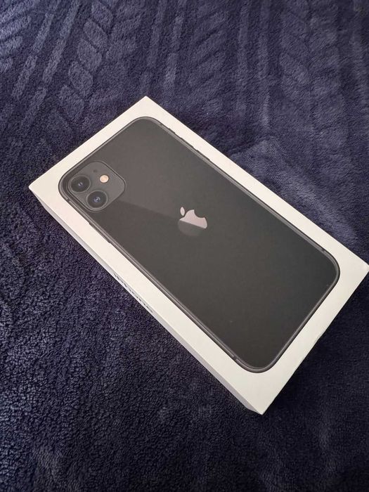 iPhone 11 128GB Black, stare impecabilă, cutie originală