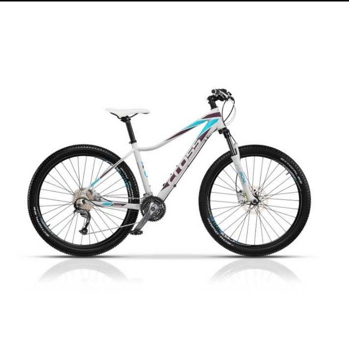 Велосипед Cross Fusion Lady 27.5'', 400 мм, бял