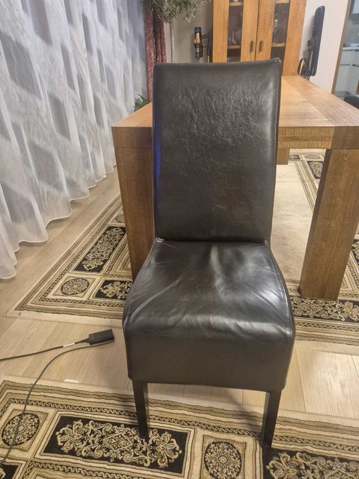 Mobexpert set 6 scaune piele