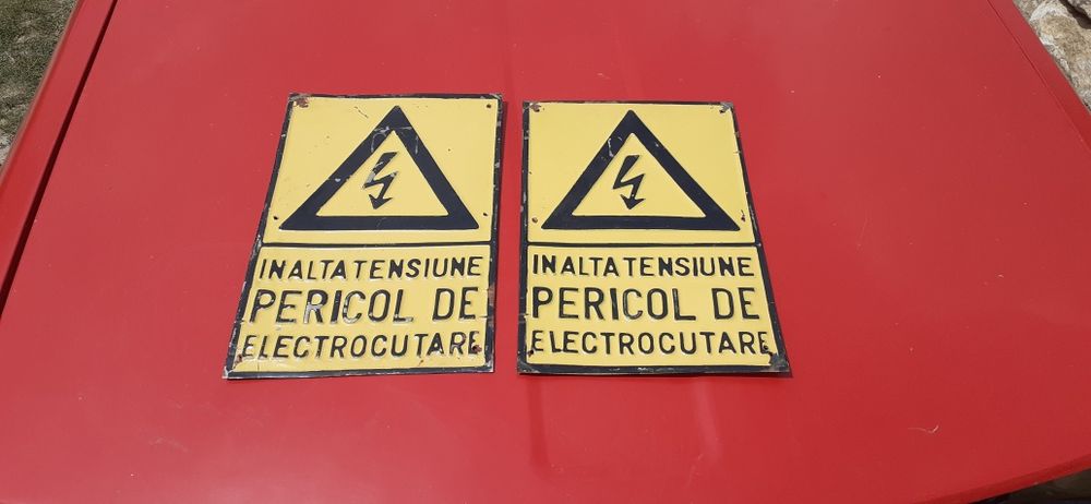 Semn tablă emailata/veche