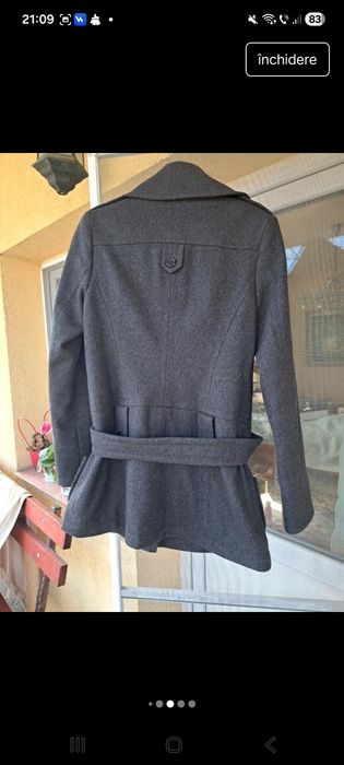 Haină damă din piele naturală, NOU! Versace ( 38/ 40)