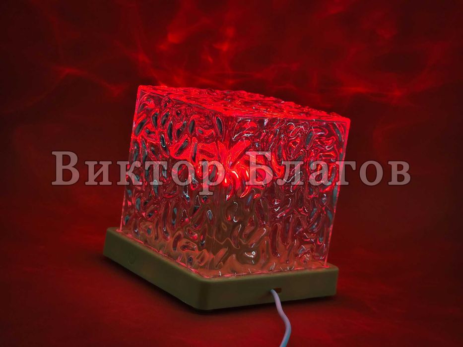 Квадратна лампа проектор - въртяща