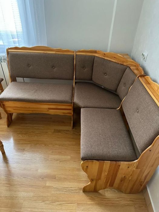 Кухонный уголок, натуральное дерево