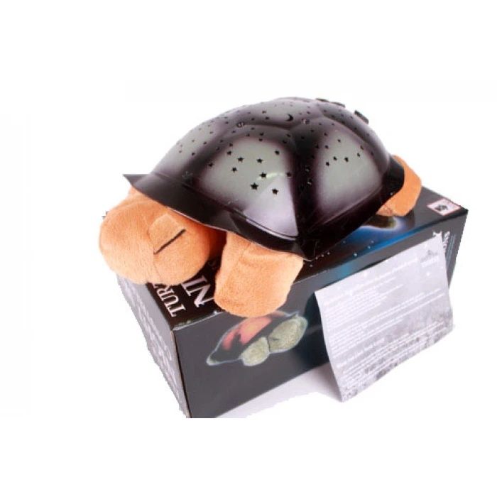 Детска музикална нощна лампа звездно небе - костенурка