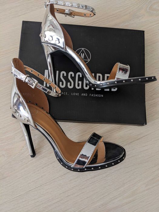 Sandale Missguided argintii 38 – noi