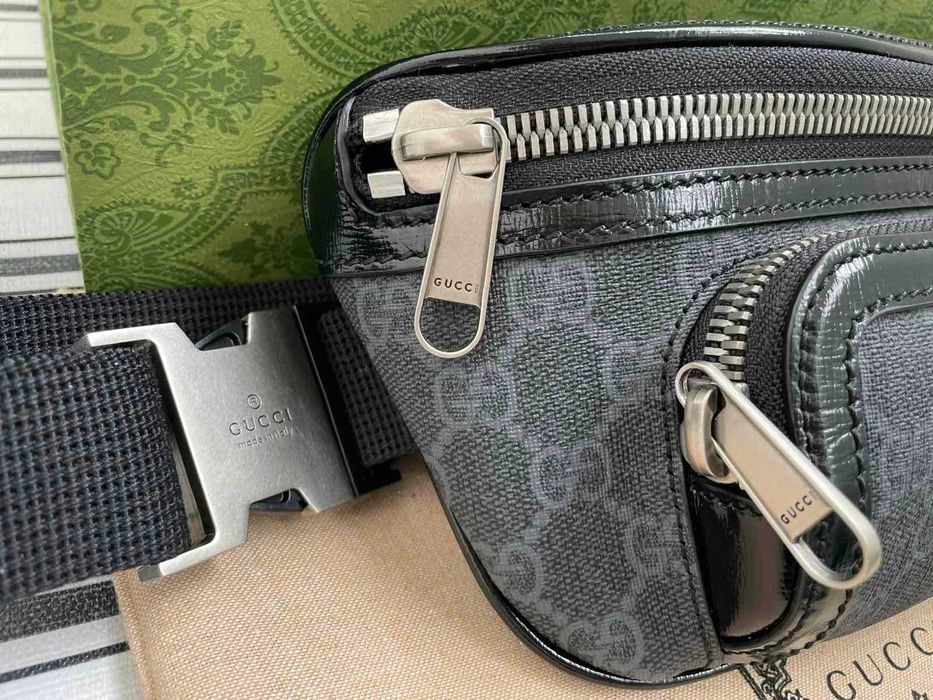 Чантичка Оригинална за Kръст Гучи Supreme Gucci Belt Bag Чанта Колан