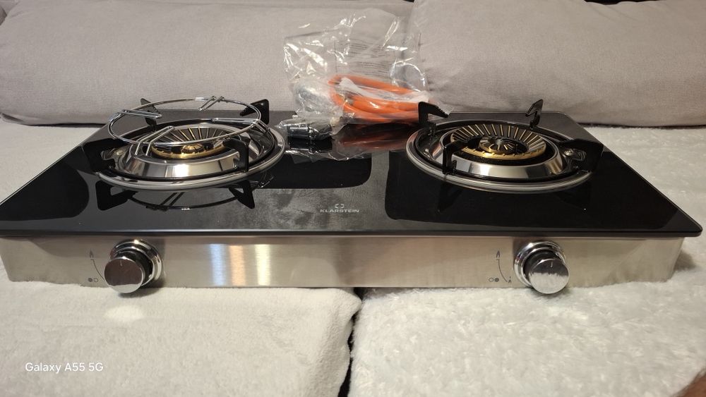 Газов котлон за къмпинг или градина