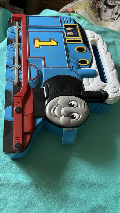 Оригинална ретро чанта за влакчета Томас + магнитни влакчета.