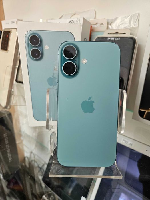 Magazin Iphone 16 128GB Teal 12 luni Garantie stare f buna