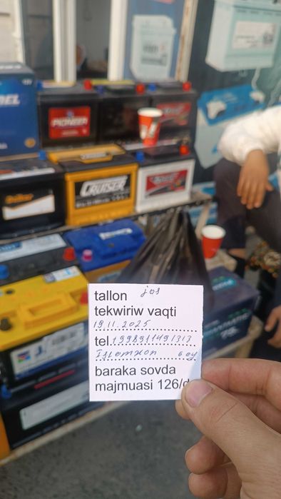 Akkumulyator 60 amper Kobalt uchun