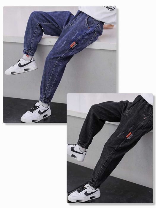 Утепленные джинсы для мальчиков, детские брюки в корейском стиле