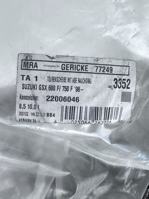 Parbriz MRA Suzuki Gsxf 600 750 98-07