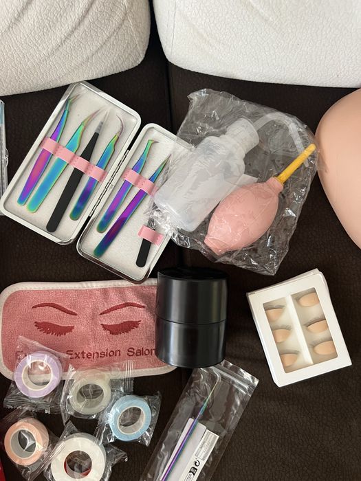 Комплект за Миглопластика, Всичко необходимо, Пинсети, Мигли