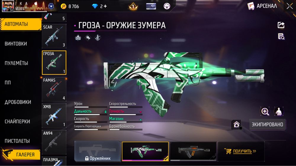 Free Fire акаунт продается
