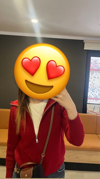 Бордовый кардиган