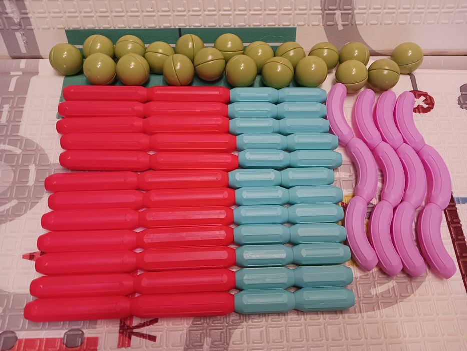 Комплект магнитни играчки, Magnetic Sticks 3D, 80 части, STEM