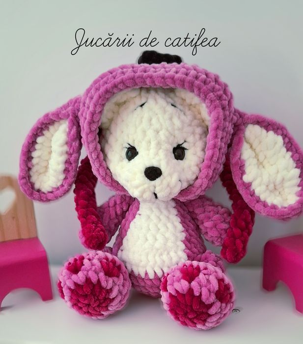 Ursuleț crosetat cu glugă Stitch