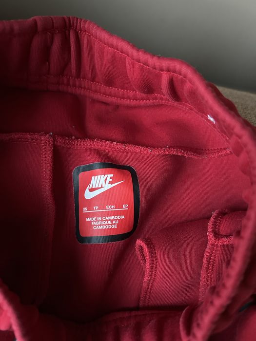 Комплект Nike tech fleece XS червен