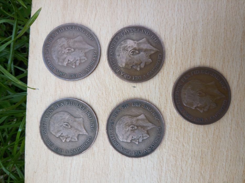 One penny, ani 1900-1966