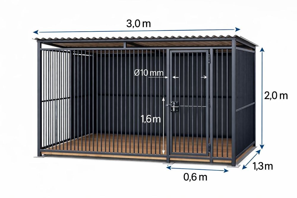 Вальер для собак. Установка. Доставка