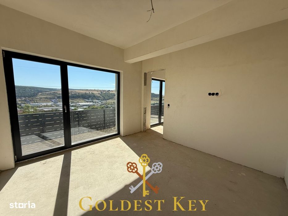 Apartament semifinisat cu 2 camere, balcon si parcare!