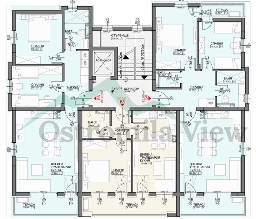Продава се Двустаен апартамент в Пловдив, Остромила - 70 кв.м за 625 €/кв.м - Снимка #2