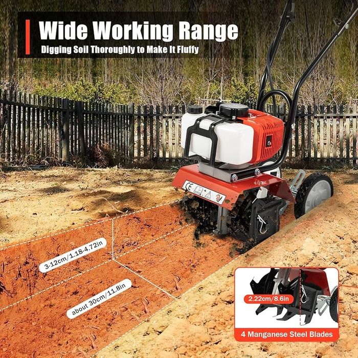 Motocultor pe benzina 2 timpi.